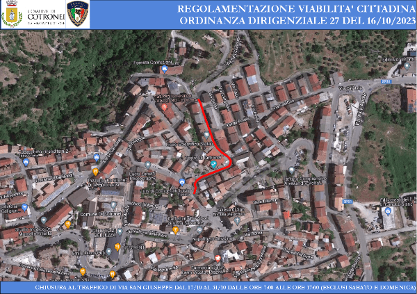 Regolamentazione viabilità 17-10-23